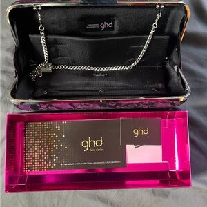 GHD Case Hot Tools Orchid Pink Black Lace Flat Iron Storage without Flat Iron